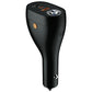 Black multifunction car charger safety hammer with top flashlight and side indicator