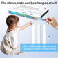 White cooling fan base with adjustable top panel and illuminated control bar