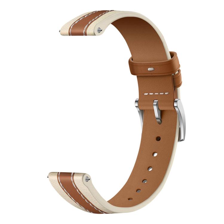 Composite Stitching Genuine Leather Watch Band, For Xiaomi Smart Band 11 / 10 / 9 / 8