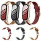 Composite Stitching Genuine Leather Watch Band, For Xiaomi Smart Band 11 / 10 / 9 / 8