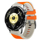 Phantom Sky Shadow Pin Buckle Two Color Silicone Watch Band, 22mm