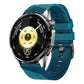 Phantom Sky Shadow Pin Buckle Two Color Silicone Watch Band, 22mm