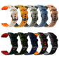 Stegosaurus Pin Buckle Two Color Silicone Watch Band, 22mm