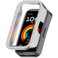 Single Row Diamond Half Coverage Hollow PC Watch Protective Case, For Huawei Band 11