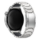 Mecha Knight Turtle Buckle Silicone Embedded Titanium Alloy Watch Band, 22mm