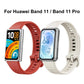 Concave Texture Solid Color Silicone Watch Band, For Huawei Band 11 / Band 11 Pro