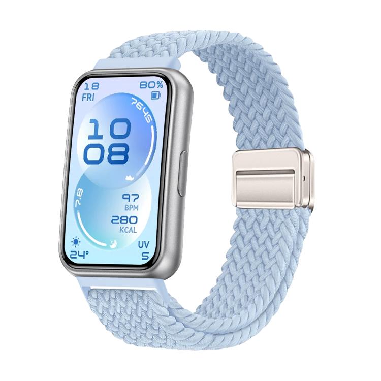 Magnetic Buckle Elastic Nylon Braided Watch Band, For Huawei Band 11 / Band 11 Pro
