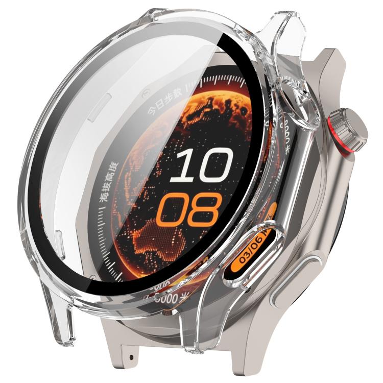 Tempered Glass Film Integrated PC Watch Protective Case, For OPPO Watch X3 / OnePlus Watch 4