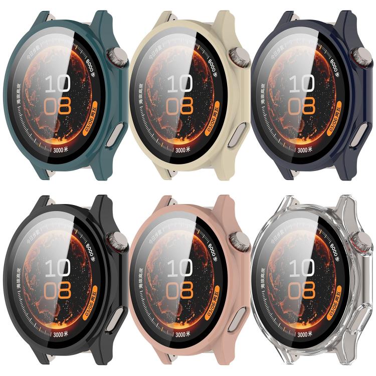 Tempered Glass Film Integrated PC Watch Protective Case, For OPPO Watch X3 / OnePlus Watch 4