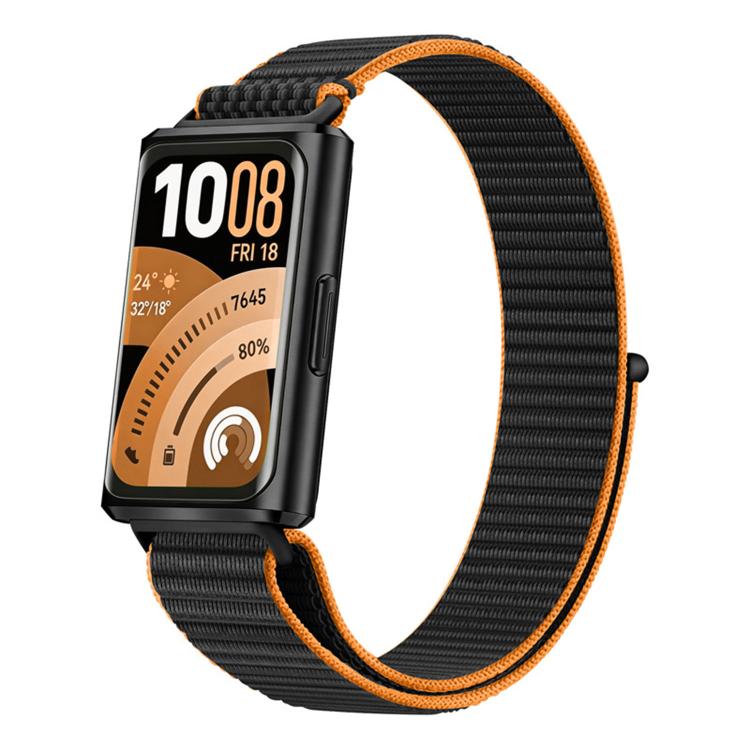 Adjustable Nylon Hook And Loop Fastener Watch Band, For Huawei Band 11 / Band 11 Pro