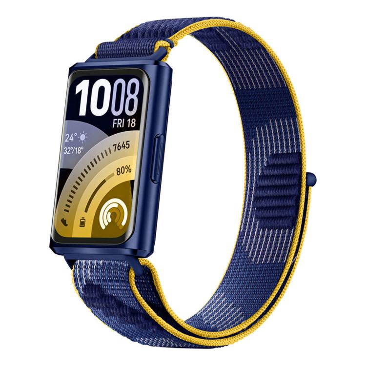 Adjustable Nylon Hook And Loop Fastener Watch Band, For Huawei Band 11 / Band 11 Pro