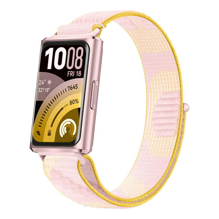 Adjustable Nylon Hook And Loop Fastener Watch Band, For Huawei Band 11 / Band 11 Pro