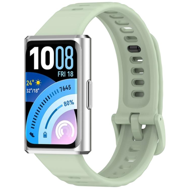 Wave Texture Solid Color Silicone Watch Band, For Huawei Band 11 / Band 11 Pro