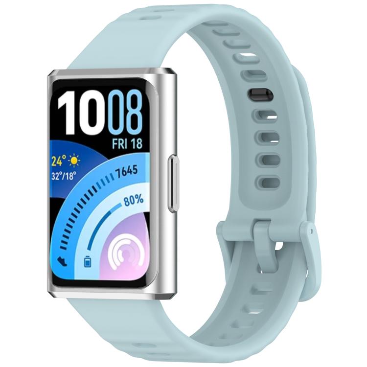 Wave Texture Solid Color Silicone Watch Band, For Huawei Band 11 / Band 11 Pro