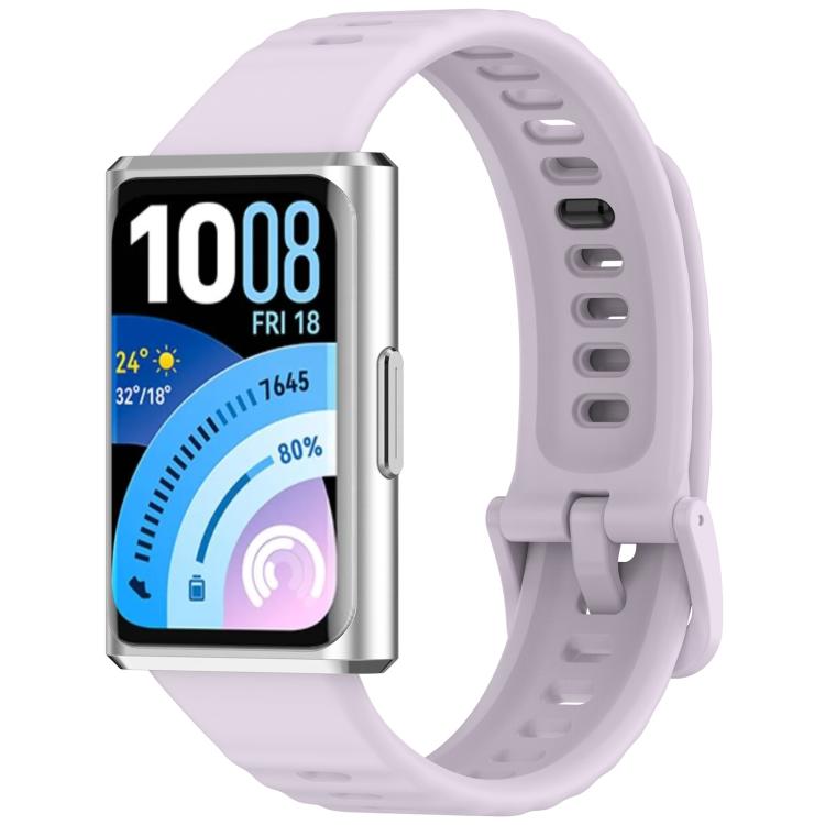 Wave Texture Solid Color Silicone Watch Band, For Huawei Band 11 / Band 11 Pro