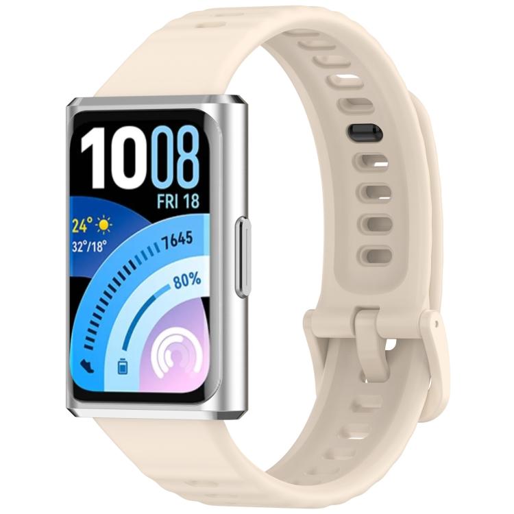 Wave Texture Solid Color Silicone Watch Band, For Huawei Band 11 / Band 11 Pro
