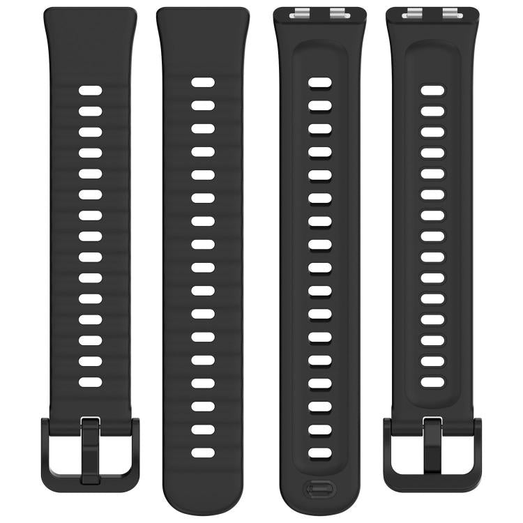 Wave Texture Solid Color Silicone Watch Band, For Huawei Band 11 / Band 11 Pro