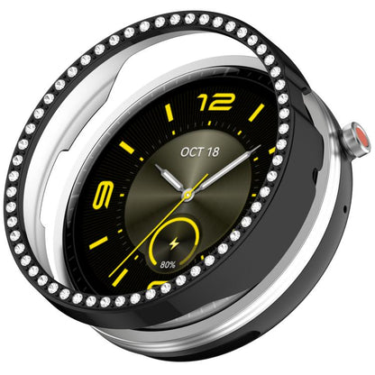 Single Row Diamond Half Coverage Hollow PC Watch Protective Case, For Honor Watch Fit Vitaly, For Honor Watch GS 5 / Watch Fit Elegant
