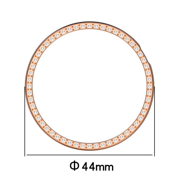 Single Row Diamond Half Coverage Hollow PC Watch Protective Case, For Honor Watch Fit Vitaly, For Honor Watch GS 5 / Watch Fit Elegant