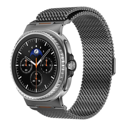 Vibrant Style Thick Mesh Milanese Magnetic Watch Band, For Galaxy Watch9 / 8 / 8 Classic