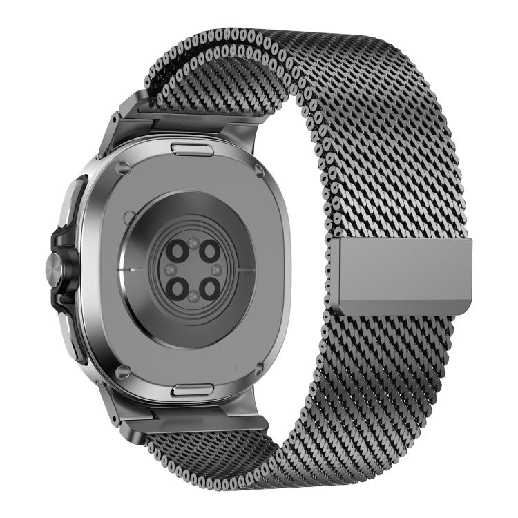 Vibrant Style Thick Mesh Milanese Magnetic Watch Band, For Galaxy Watch9 / 8 / 8 Classic
