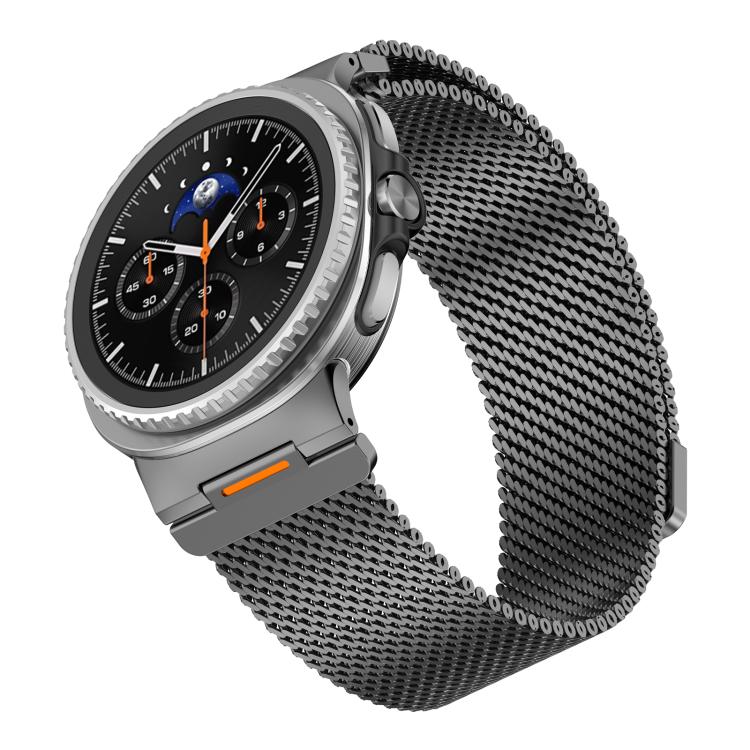 Vibrant Style Thick Mesh Milanese Magnetic Watch Band, For Galaxy Watch9 / 8 / 8 Classic