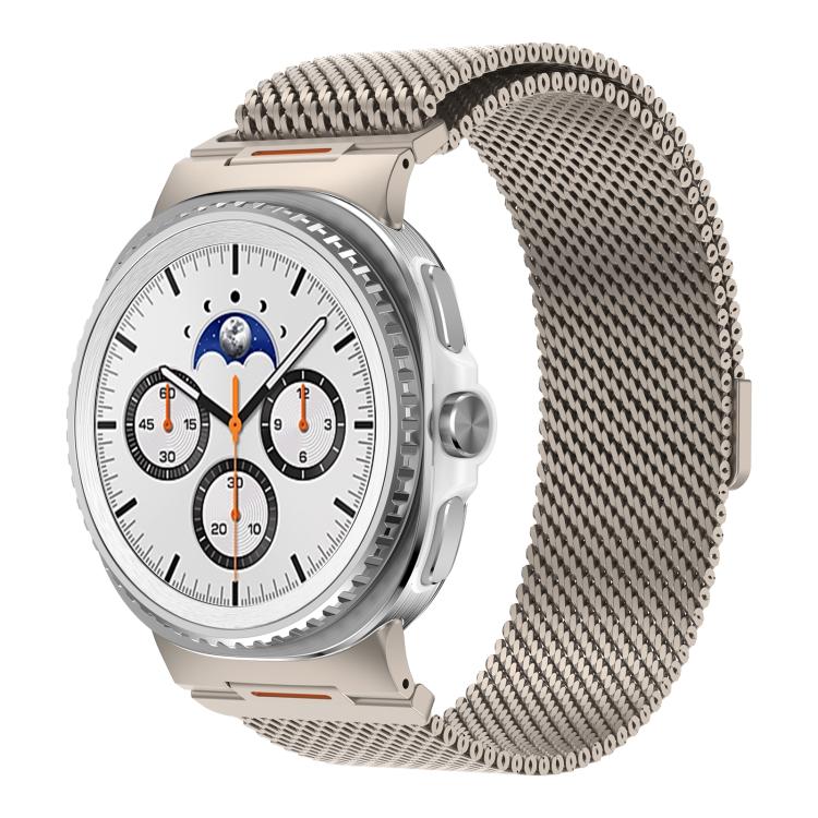 Vibrant Style Thick Mesh Milanese Magnetic Watch Band, For Galaxy Watch9 / 8 / 8 Classic