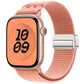 Nylon watch band with magnetic buckle, woven in dusty pink
