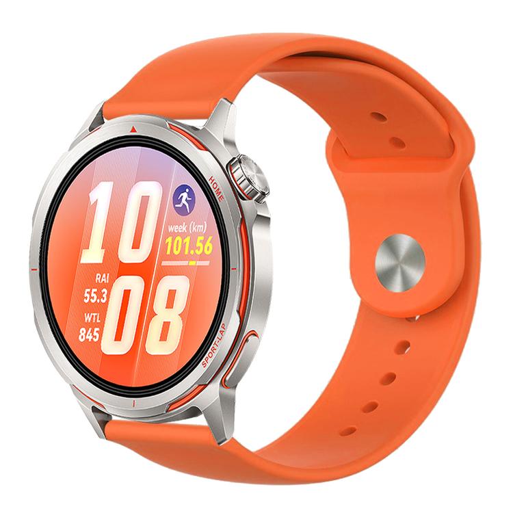 Reverse Buckle Solid Color Silicone Watch Band, For Huawei Watch GT Runner 2