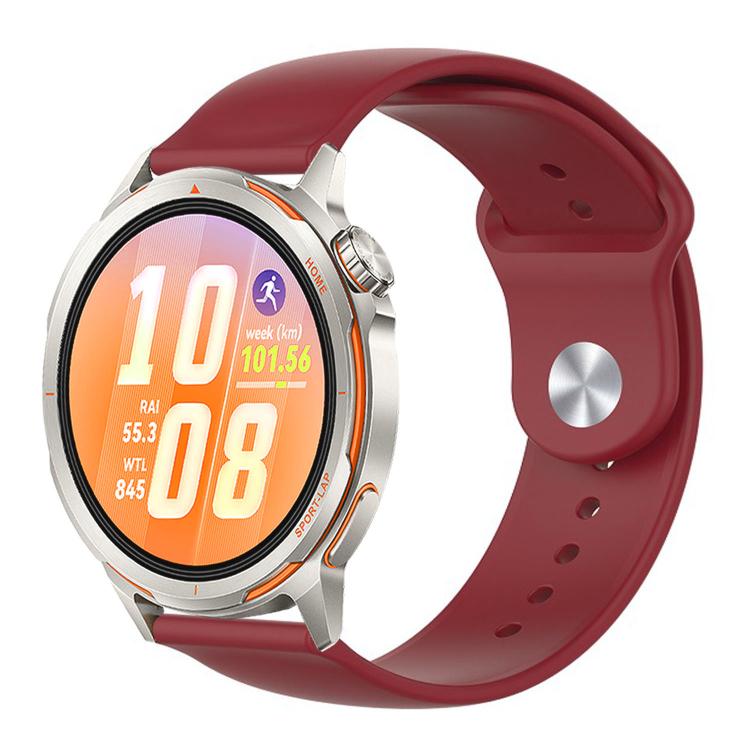 Reverse Buckle Solid Color Silicone Watch Band, For Huawei Watch GT Runner 2