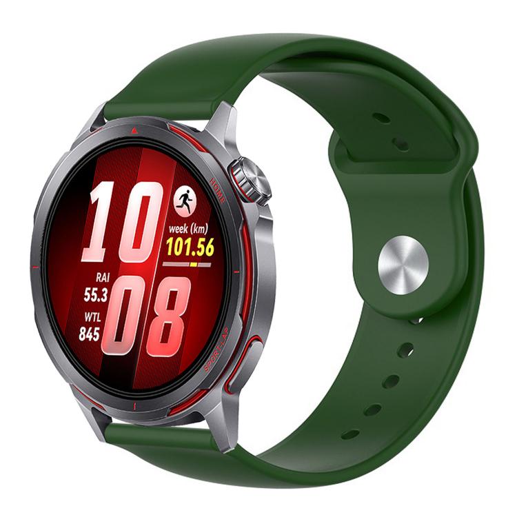 Reverse Buckle Solid Color Silicone Watch Band, For Huawei Watch GT Runner 2