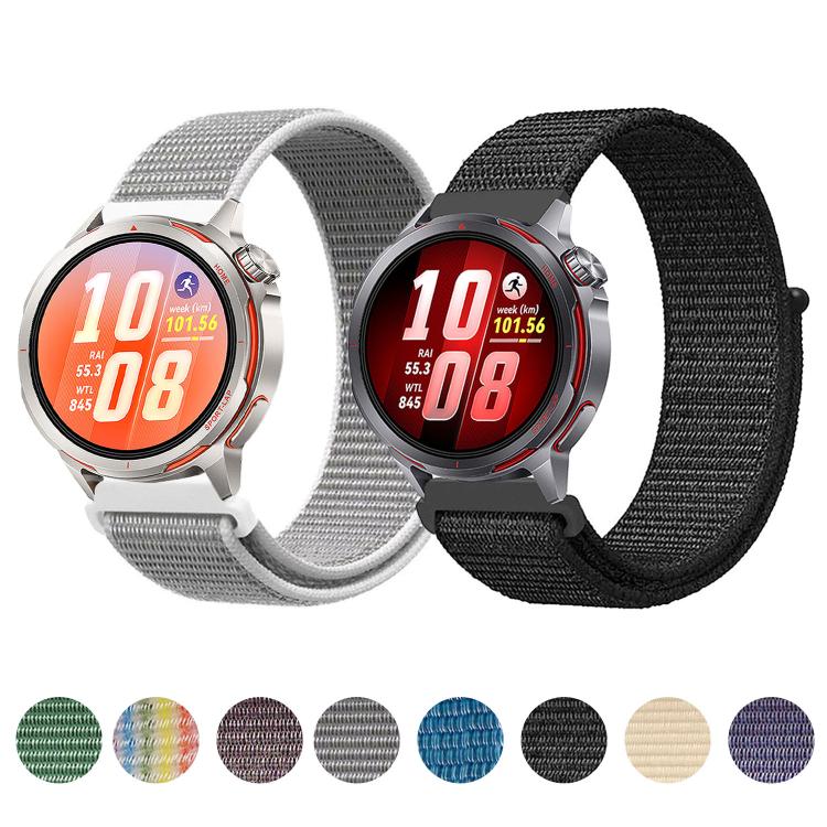 Nylon Loop Hook and Loop Fastener Watch Band, For Huawei Watch GT Runner 2