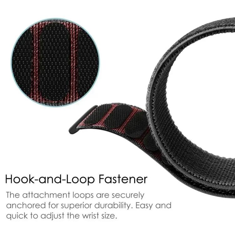 Nylon Loop Hook and Loop Fastener Watch Band, For Huawei Watch GT Runner 2