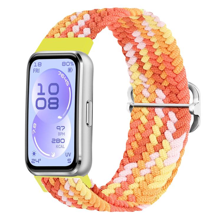 Slide Buckle Nylon Woven Watch Band, For Huawei Band 11 / Band 11 Pro