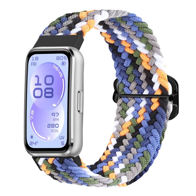 Slide Buckle Nylon Woven Watch Band, For Huawei Band 11 / Band 11 Pro