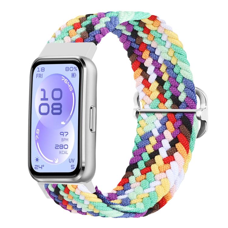 Slide Buckle Nylon Woven Watch Band, For Huawei Band 11 / Band 11 Pro
