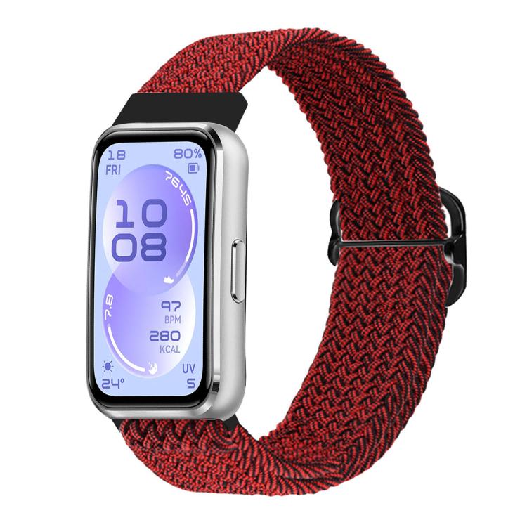 Slide Buckle Nylon Woven Watch Band, For Huawei Band 11 / Band 11 Pro