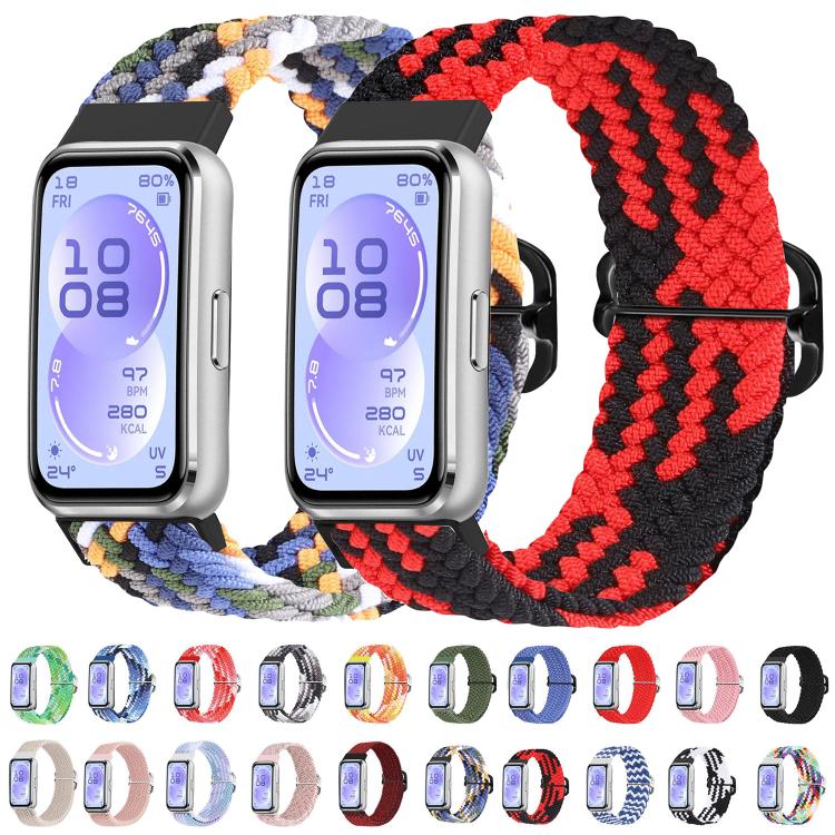 Slide Buckle Nylon Woven Watch Band, For Huawei Band 11 / Band 11 Pro