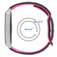 Laser Engraved Floral Reverse Buckle Two Color Watch Band, For Huawei Band 11 / Band 11 Pro