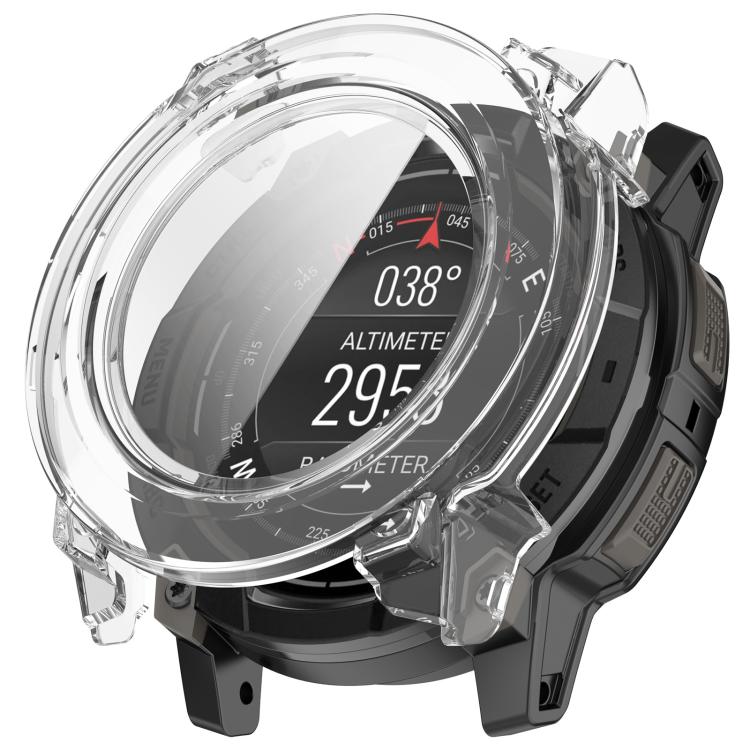 Tempered Film Integrated PC Watch Protective Case, For Garmin Instinct 3 AMOLED / Solar 50mm, For Garmin Instinct 3 AMOLED / Solar 45mm