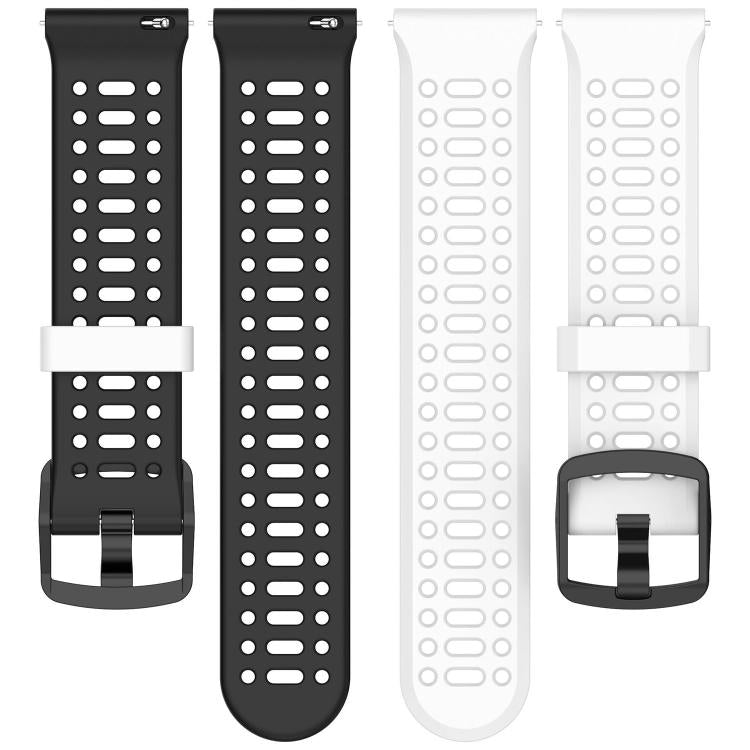 Perforated Double Color Silicone Watch Band, For Huawei Watch GT Runner 2