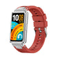 Silver Pin Buckle Quick Release Metal Connector Silicone Watch Band, For Huawei Band 11 / Band 11 Pro