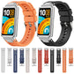 Silver Pin Buckle Quick Release Metal Connector Silicone Watch Band, For Huawei Band 11 / Band 11 Pro