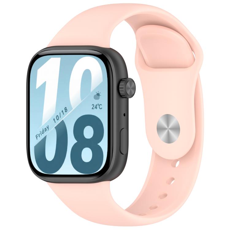 Reverse Buckle Solid Color Silicone Watch Band, For Honor Watch X5i