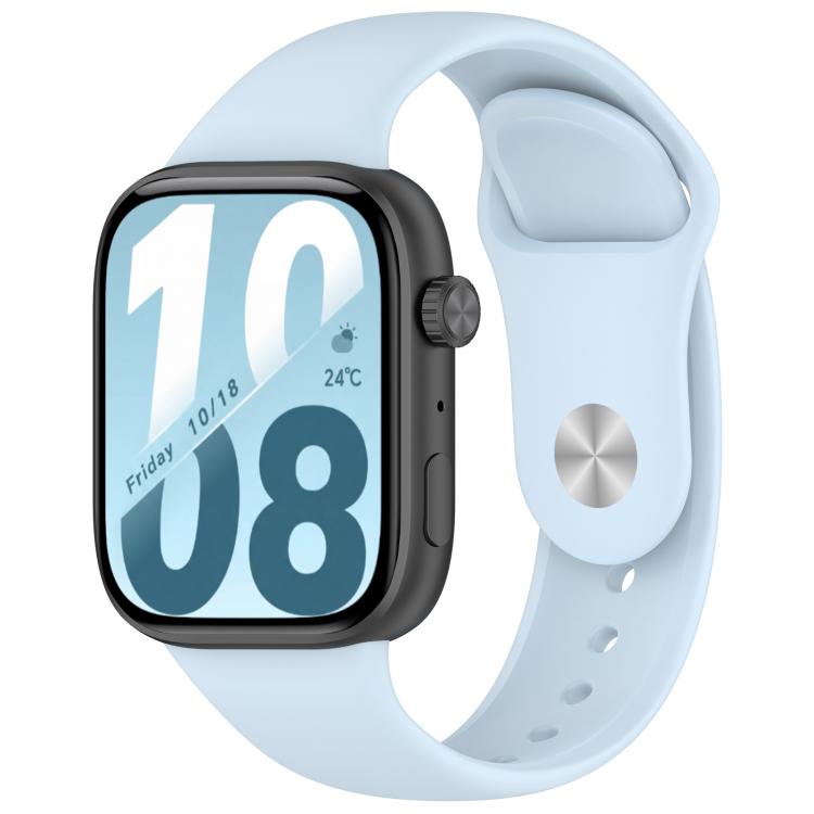 Reverse Buckle Solid Color Silicone Watch Band, For Honor Watch X5i