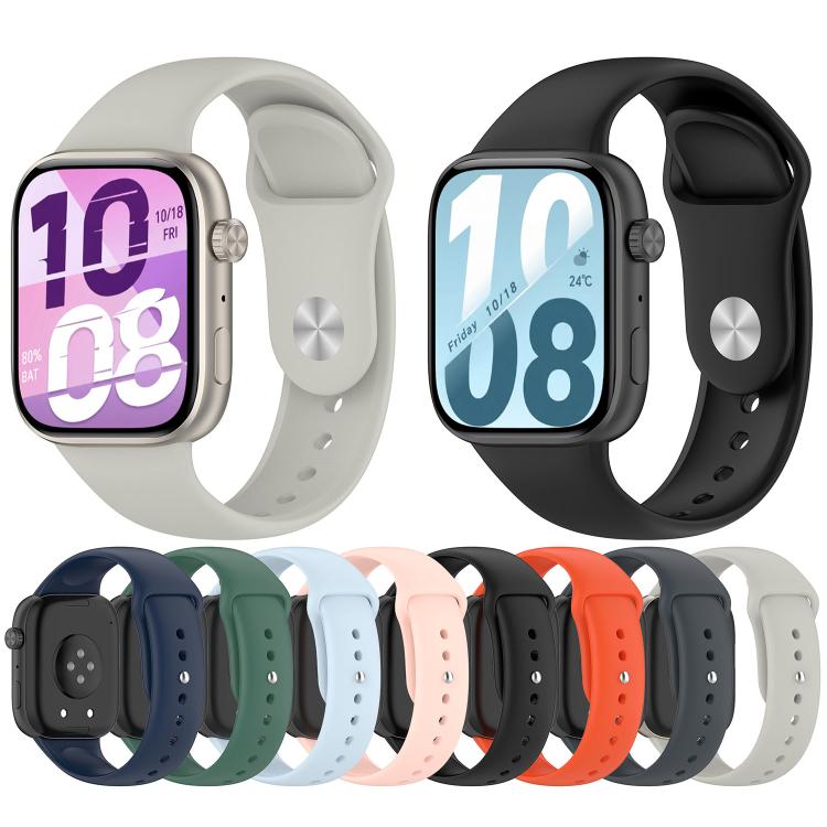 Reverse Buckle Solid Color Silicone Watch Band, For Honor Watch X5i