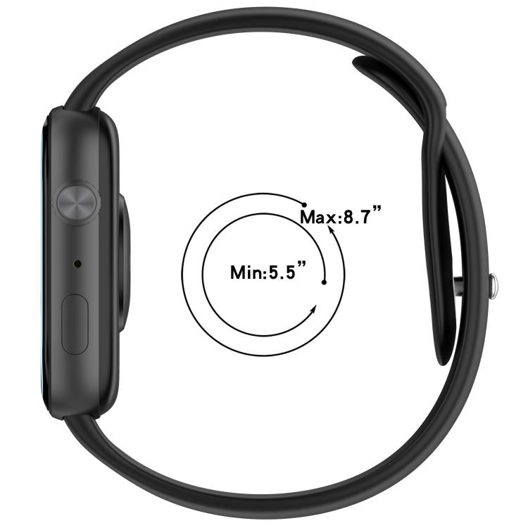 Reverse Buckle Solid Color Silicone Watch Band, For Honor Watch X5i