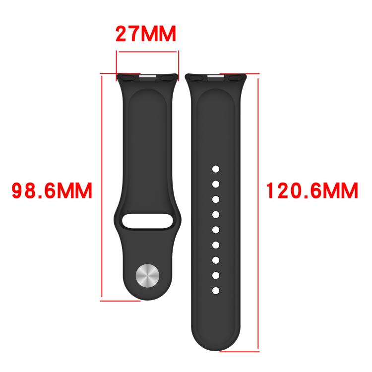 Reverse Buckle Solid Color Silicone Watch Band, For Honor Watch X5i
