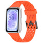 Perforated U-Shaped Dual Buckle Breathable Silicone Watch Band, For Huawei Band 11 / Band 11 Pro