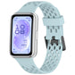 Perforated U-Shaped Dual Buckle Breathable Silicone Watch Band, For Huawei Band 11 / Band 11 Pro